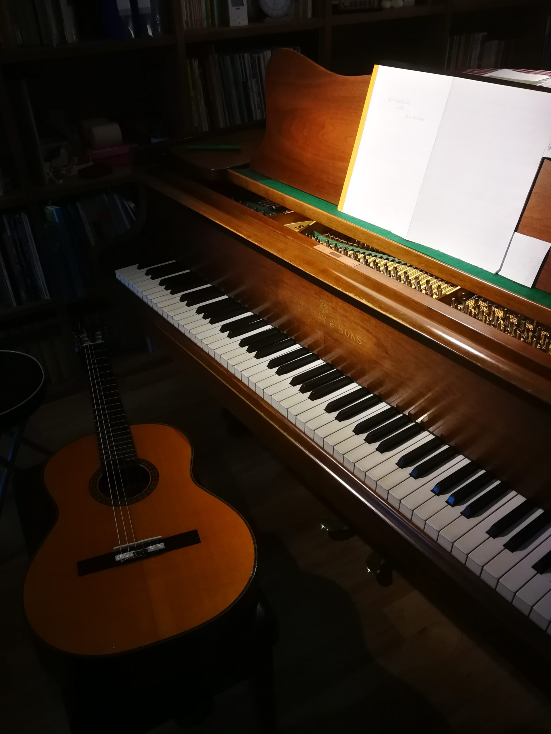 ピアノ×ギター二重奏のリハーサル - 米阪ギター教室