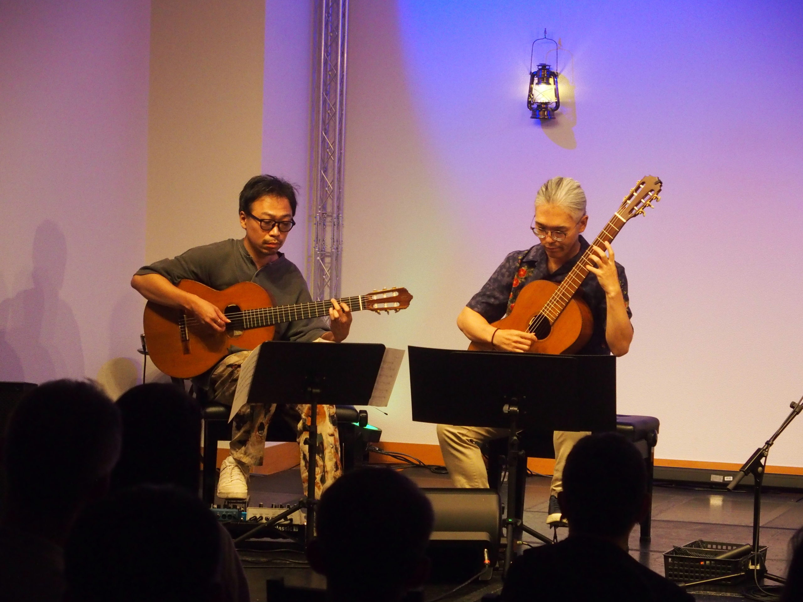 リオ・デル・ボスケ（ギター・清水悠、森井ヒデ）、池田市・テアトロ・ルセロ